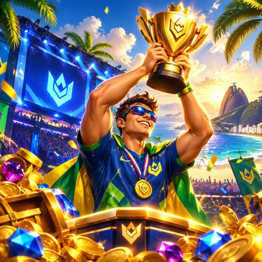 Times de League of Legends lado a lado em arena de CBLOL